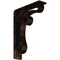 Ekena Millwork Orleans Wrought Iron Bracket, (Triple center brace), Antiqued Bronze 2"W x 7 1/2"D x 10"H BKTM02X07X10TOLABZ - alternate 1